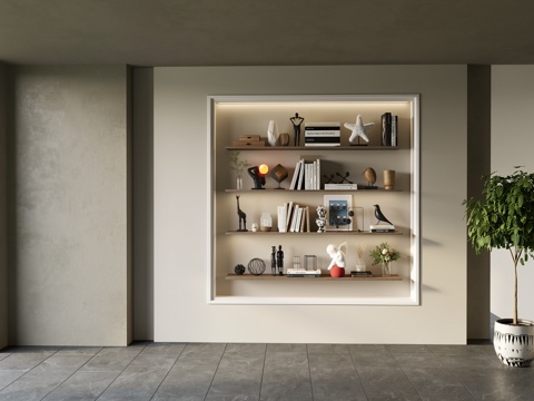 现代饰品摆件su模型