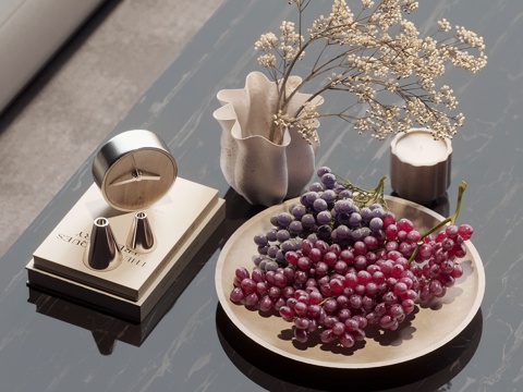 现代水果摆件su模型