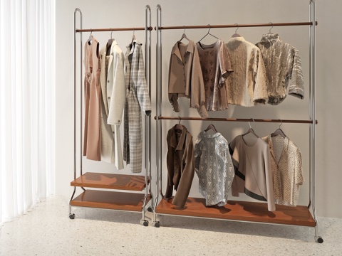 现代衣服su模型