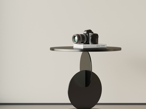  现代意式边几 圆几角几su模型 