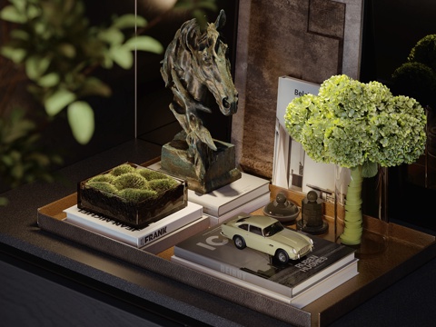  现代装饰品摆件3d模型 