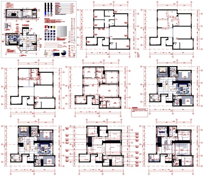 制图模板平面图CAD素材图库cad施工图