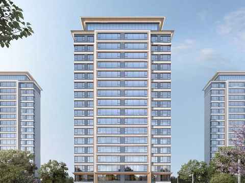 现代高层住宅  小区住宅建筑 高端住宅su模型