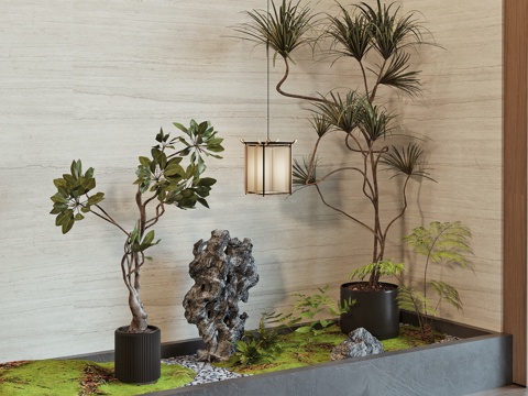 现代绿植盆栽su模型