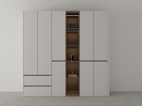  现代衣柜3d模型 