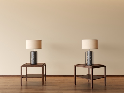 新中式台灯3d模型