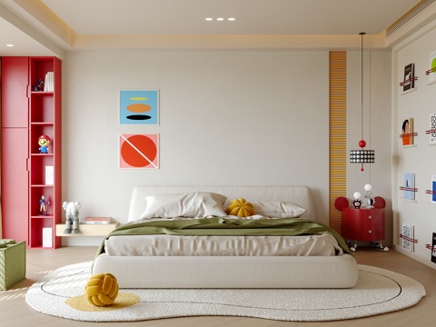 多巴胺卧室su模型