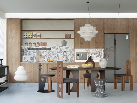 茶室 卧室 客厅 卫生间su模型