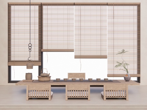 卫生间 客餐厅 茶桌椅 餐厅 客厅 卧室su模型