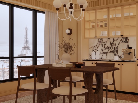 家装 卫生间 客厅su模型