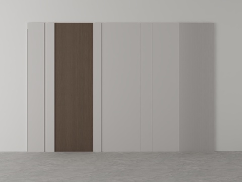  现代沙发背景墙3d模型 