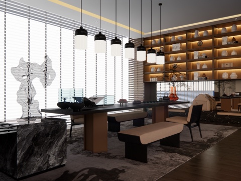 茶桌椅 家装 卫生间 茶桌 卧室 玄关 衣帽间su模型