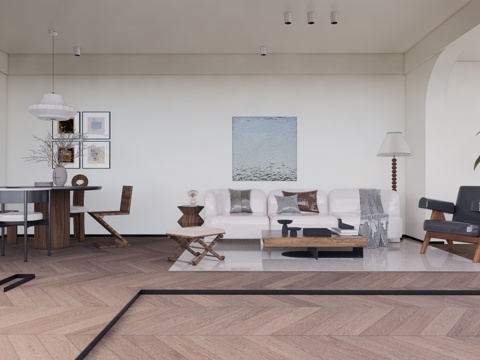 门窗 茶室 餐厅 客厅su模型