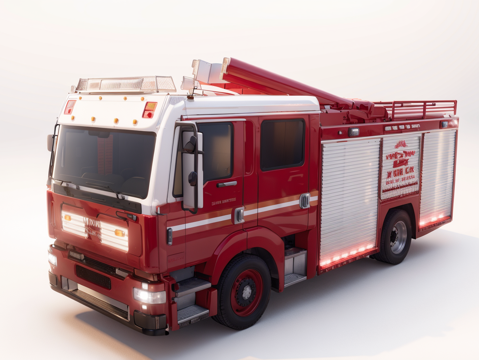 消防车su模型