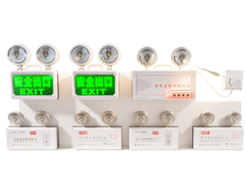 消防应急照明灯su模型