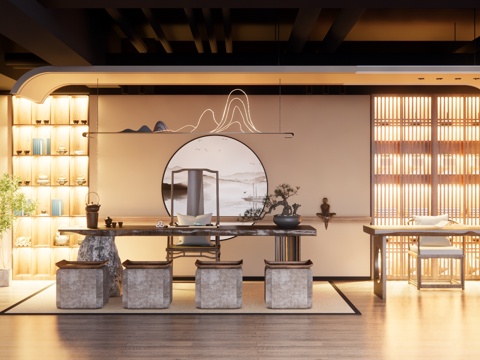 卫生间 家装 茶室su模型