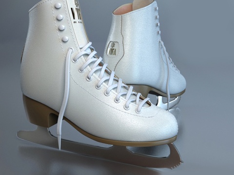  现代溜冰鞋 溜冰鞋3d模型 