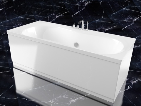  现代浴缸 浴缸3d模型 