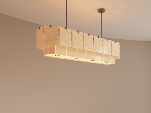  现代复古吊灯 餐厅吊灯 艺术吊灯 吧台吊灯 轻奢吊灯3d模型 