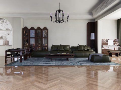 阳台 餐厅 家装su模型