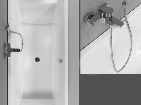  现代浴缸 浴缸3d模型 