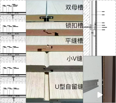 集成护墙板安装、防撞金刚板干挂、竹晶板干挂工艺、竹木纤维板cad施工图