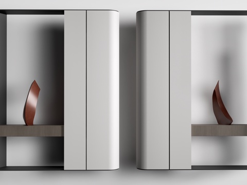 现代玄关隔断 装饰隔断 入户玄关su模型