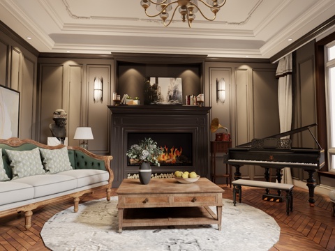 门窗 茶室 客厅 厨房 卧室 卫生间 阳台su模型