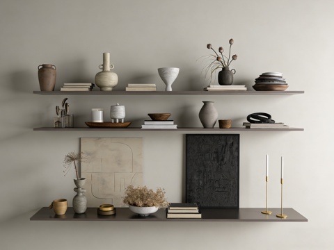  装饰摆件su模型 