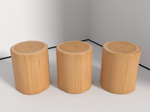 树墩坐凳 自然树墩 景观坐凳 坐凳 生态坐凳 木条坐凳 景观su模型