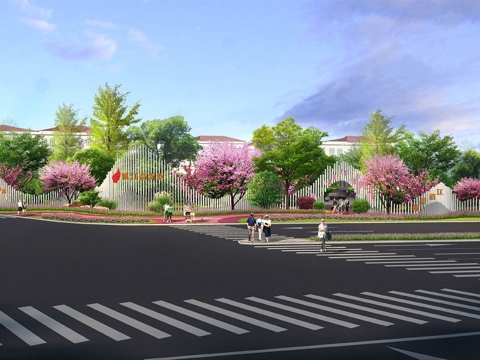 现代道路景观 构筑小品su模型