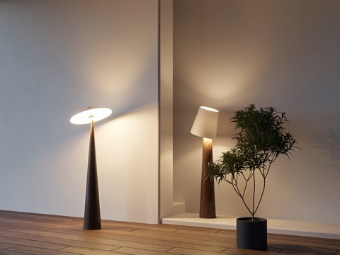 现代落地灯su模型