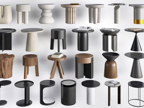 现代茶几 客厅茶几su模型