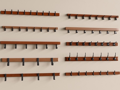 现代挂钩 挂衣钩su模型