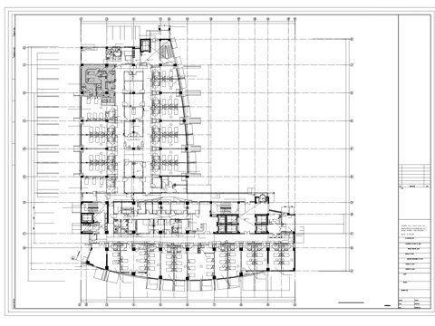 住院楼平面图cad施工图