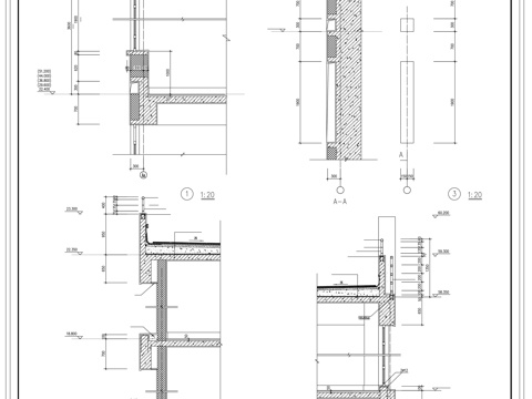 墙身剖面详图cad施工图