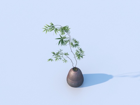  盆栽 绿植 植物 工艺摆件 艺术品3d模型 