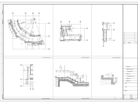 台阶 坡道cad施工图