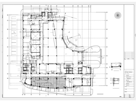 一层平面cad施工图