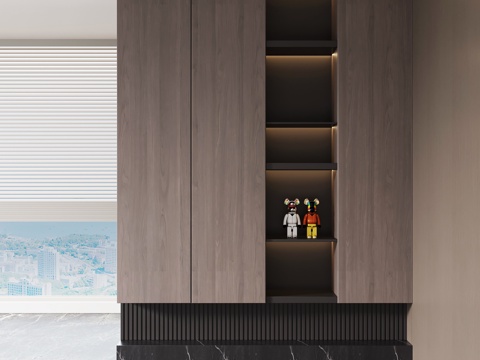 现代意式玄关su模型