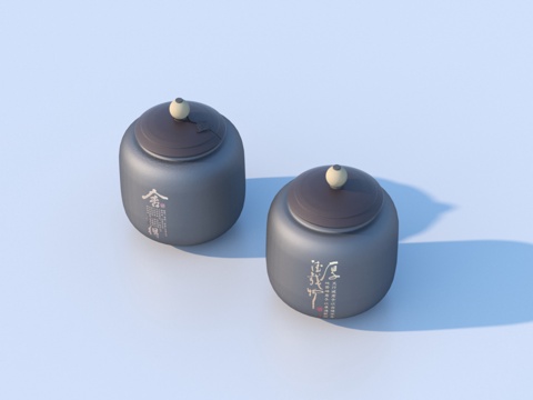  茶鑵 咖啡鑵3d模型 