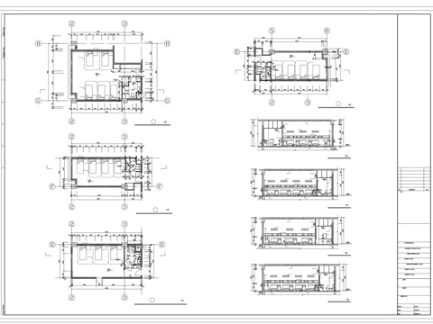 病房平面立面cad施工图
