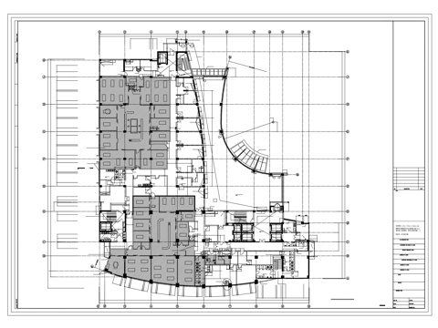 二层平面图cad施工图