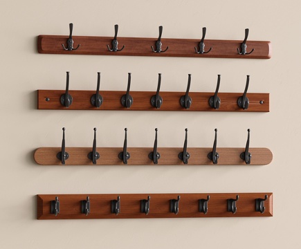 美式风挂钩 简欧挂衣钩su模型