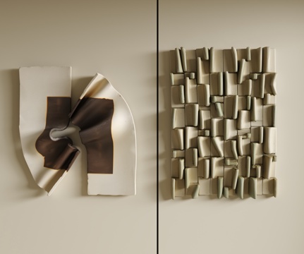 现代立体墙饰挂件组合su模型