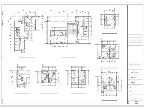 厕所详图cad施工图