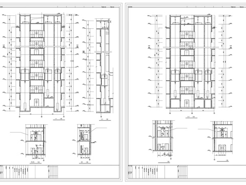 立面图cad施工图
