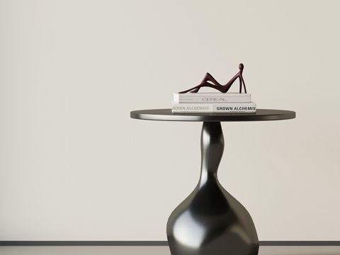  现代意式边几 圆几角几su模型 