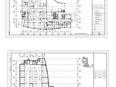各层平面cad施工图