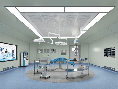 八角手术室3d模型